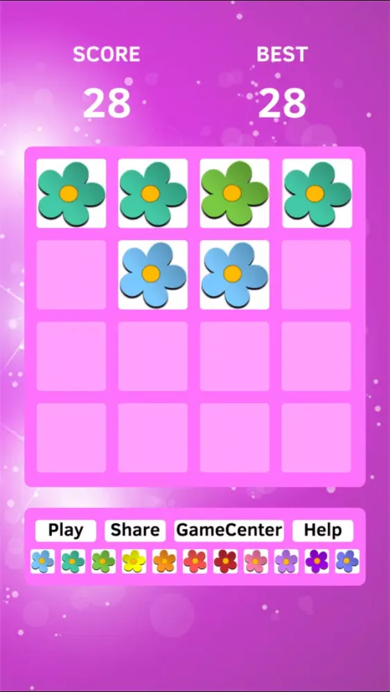 Скриншоты Flower Magic - swipe tiles 2048 edition game free