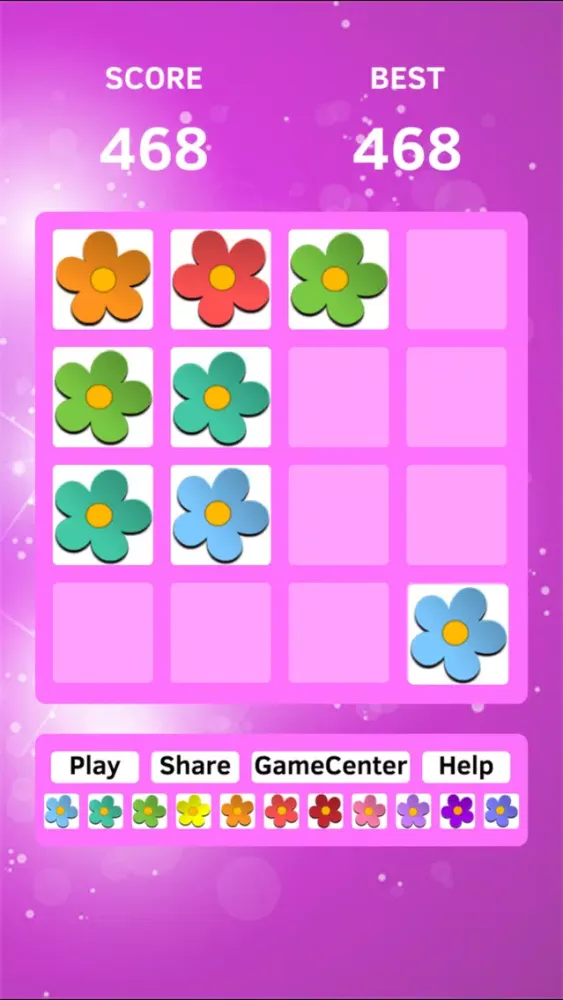 Скриншоты Flower Magic - swipe tiles 2048 edition game free