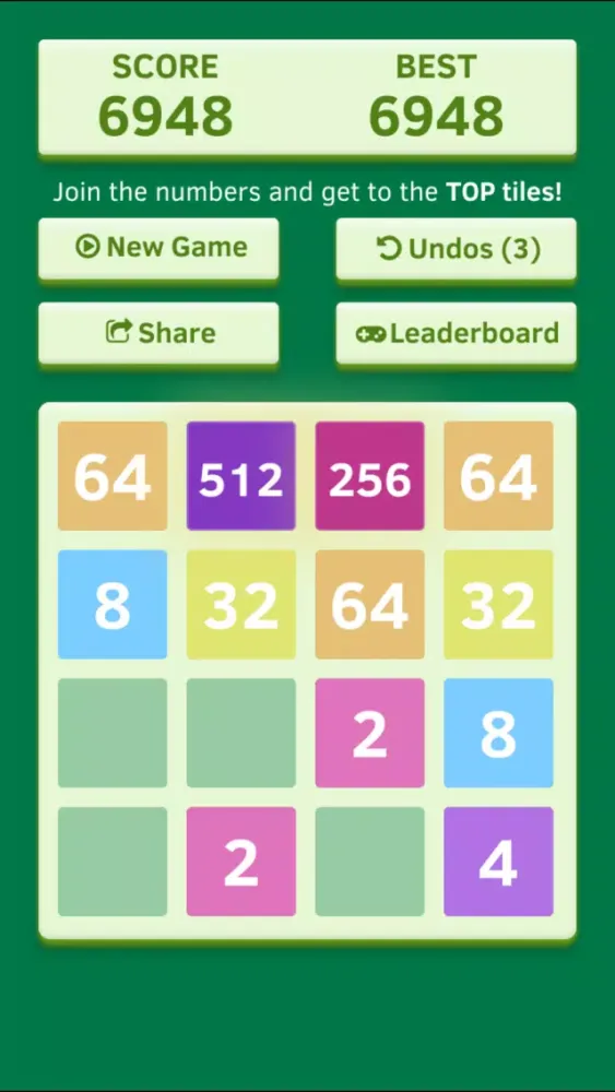 Number Tiles Challenge - free impossible 2048 game edition स्क्रीनशॉट