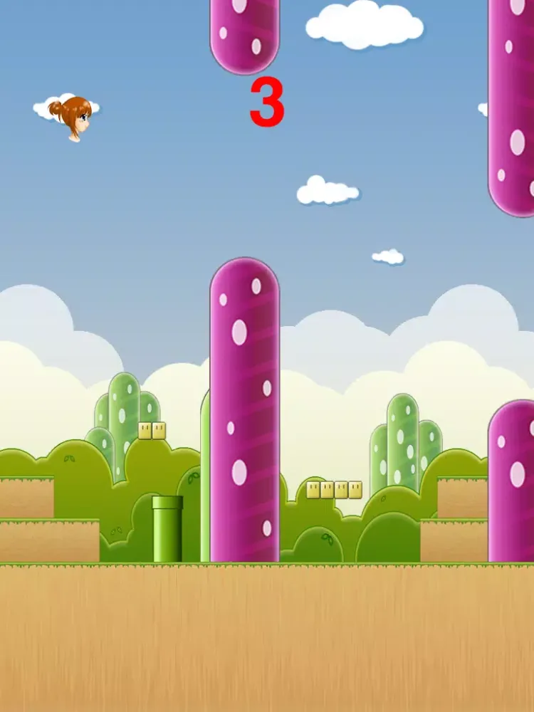 Brave Girl HD - The impossible smash hit flappy party racing game free farm snappy jump bouncing quest crush 2048 bullet & rushing heroes boom cookie pipe mania saga like flying tiny birds vs fly trials birdie jam squishy bird,end of Miley Cyrus Edition iPad  Screenshots