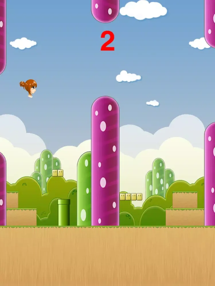 Brave Girl HD - The impossible smash hit flappy party racing game free farm snappy jump bouncing quest crush 2048 bullet & rushing heroes boom cookie pipe mania saga like flying tiny birds vs fly trials birdie jam squishy bird,end of Miley Cyrus Edition iPad  Screenshots
