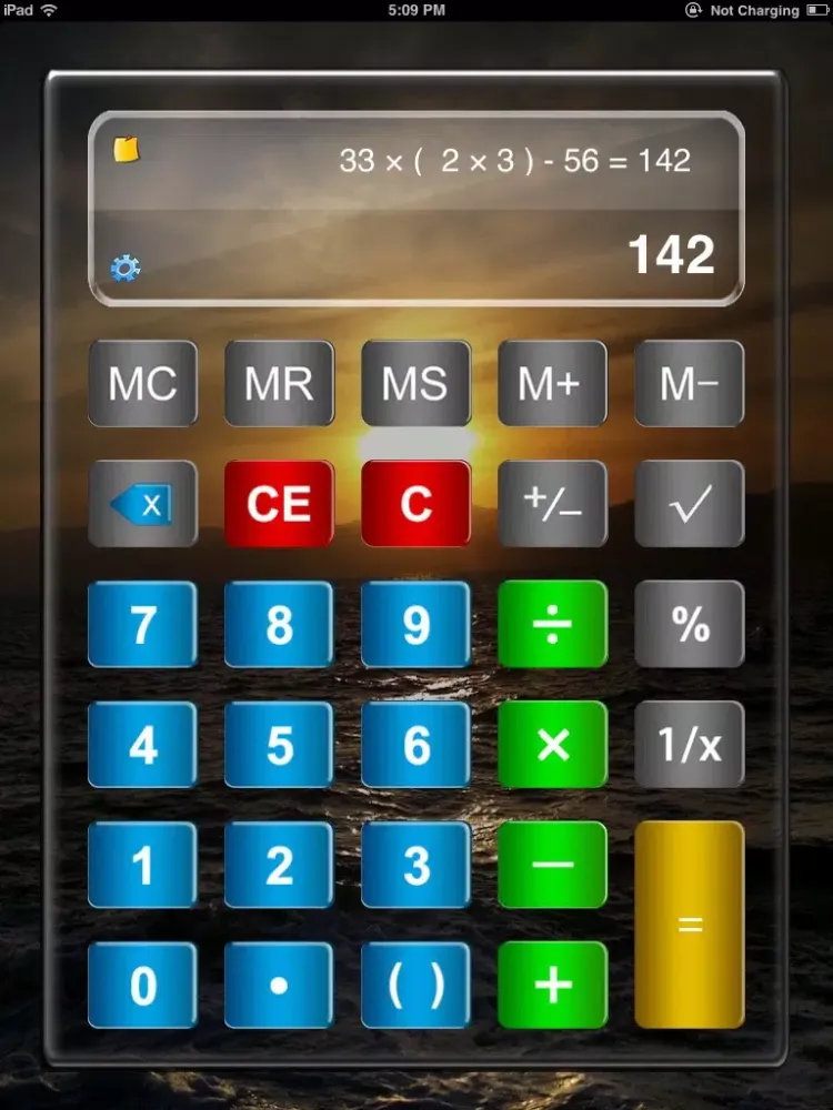 Ảnh chụp màn hình của Calculator Elite Free - calcultor for ipad,iphone with smash hit formular display & paper tape iPad 