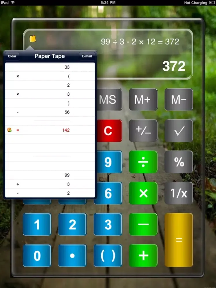 Ảnh chụp màn hình của Calculator Elite Free - calcultor for ipad,iphone with smash hit formular display & paper tape iPad 