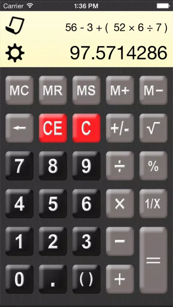 Скриншоты Calculator HD° Free - The smash hit calculator with formular display & paper tape