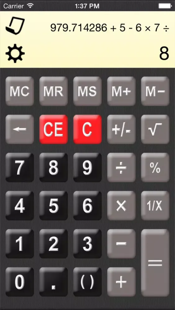 Скриншоты Calculator HD° Free - The smash hit calculator with formular display & paper tape