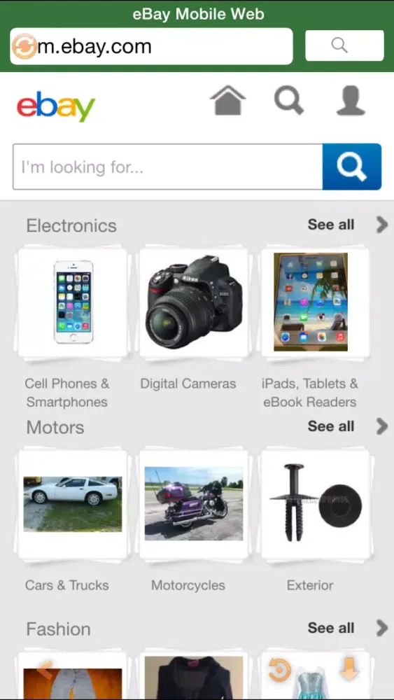 Zrzuty ekranu My Web Browser Free - Full screen and smash hit pocket mini web browser