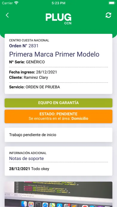 PLUG CCN Clientes سکرین شاٹس
