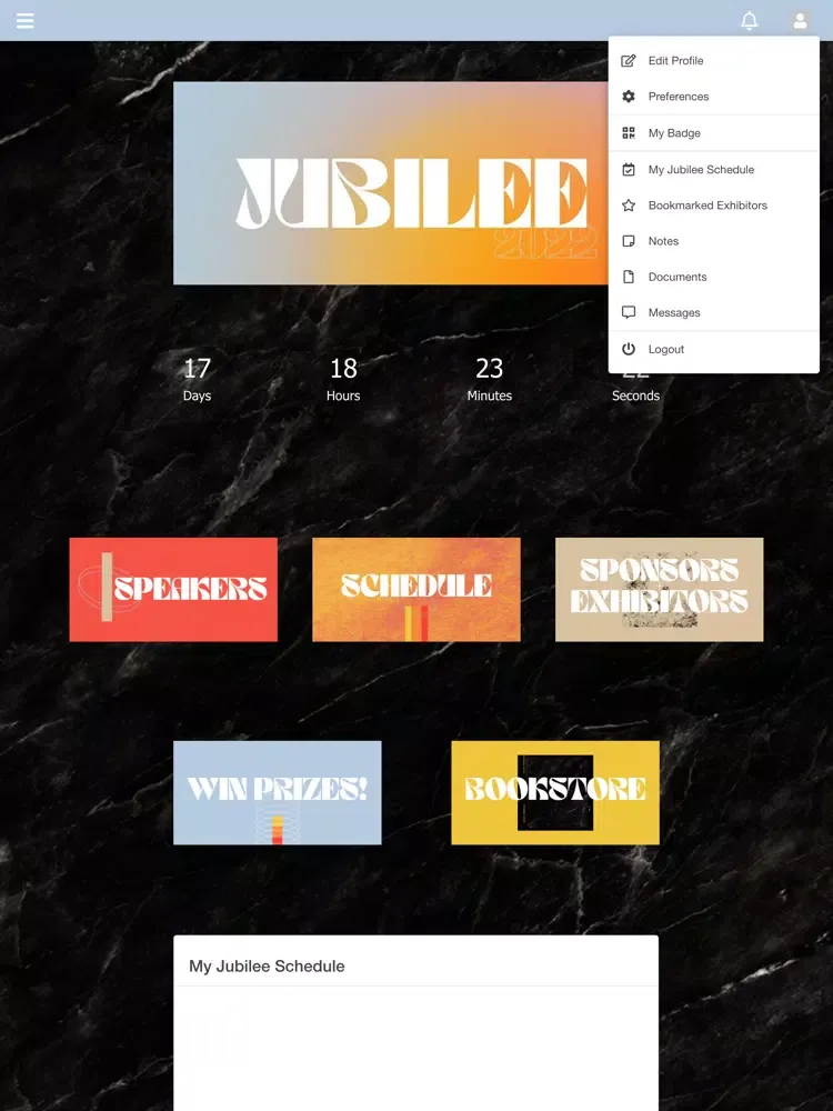 Jubilee Conference iPad  スクリーンショット