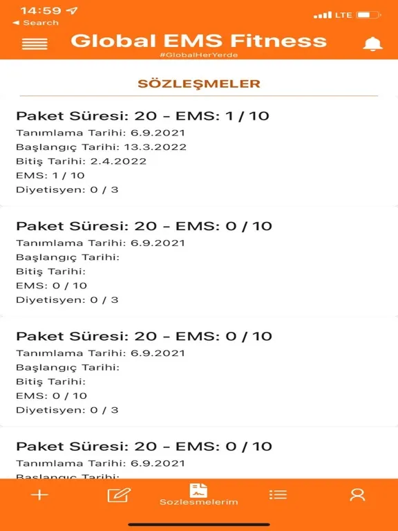 Global EMS Fitness iPad  스크린샷