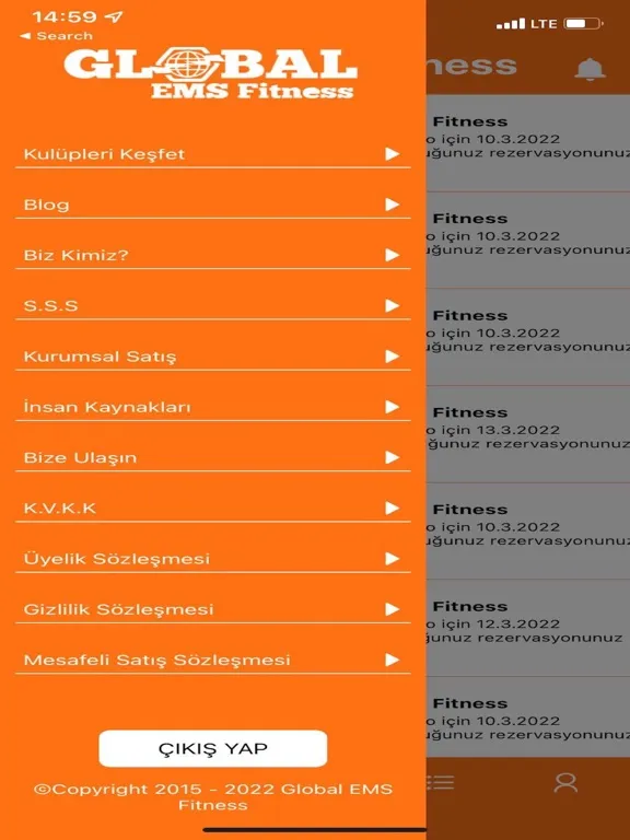 Global EMS Fitness iPad  스크린샷