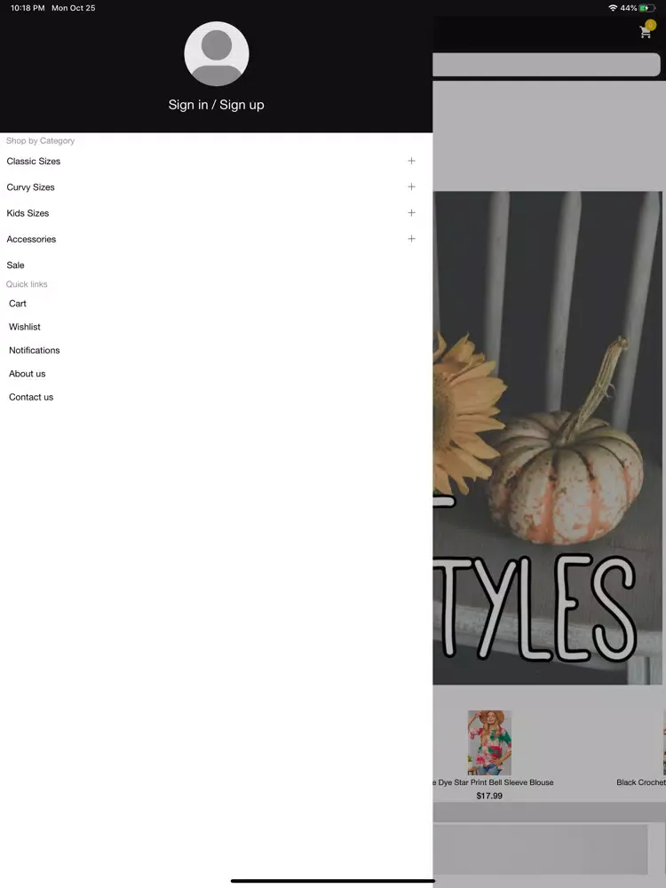 Capturas de pantalla de Curvy Chic Prairie Boutique iPad 