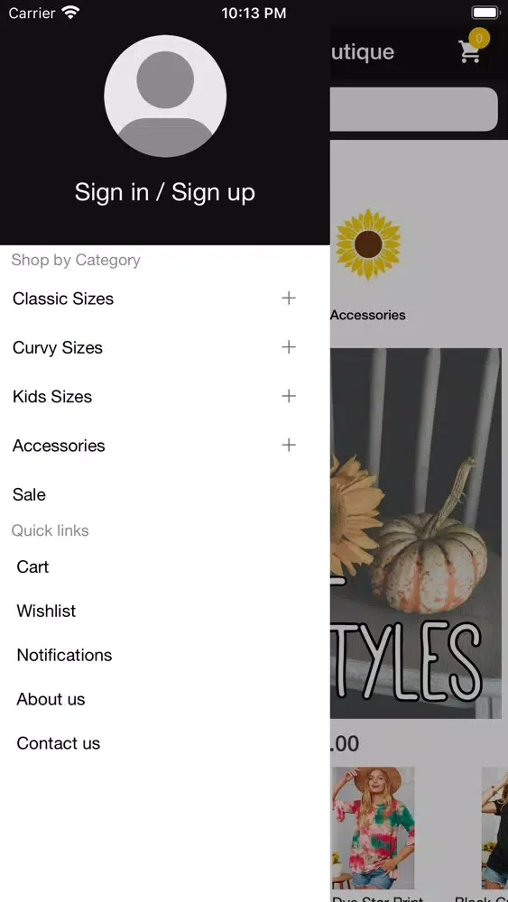 Capturas de pantalla de Curvy Chic Prairie Boutique