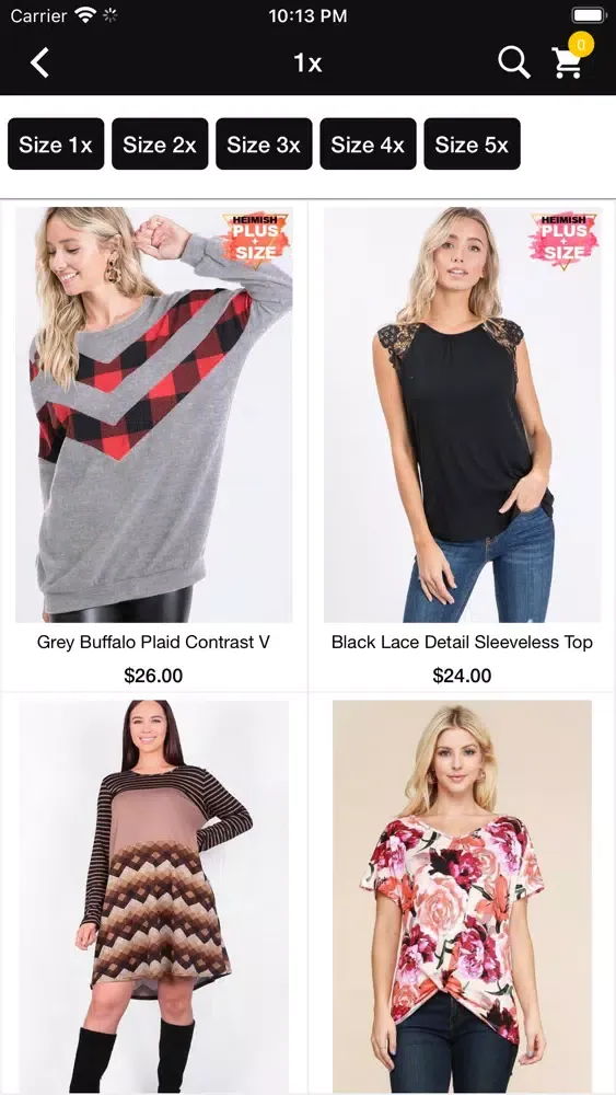 Capturas de pantalla de Curvy Chic Prairie Boutique