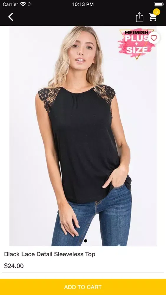 Capturas de pantalla de Curvy Chic Prairie Boutique