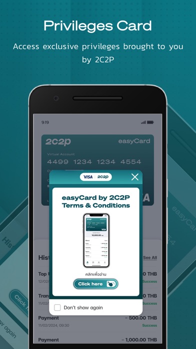 Tangkapan skrin easyCard by 2C2P Plus