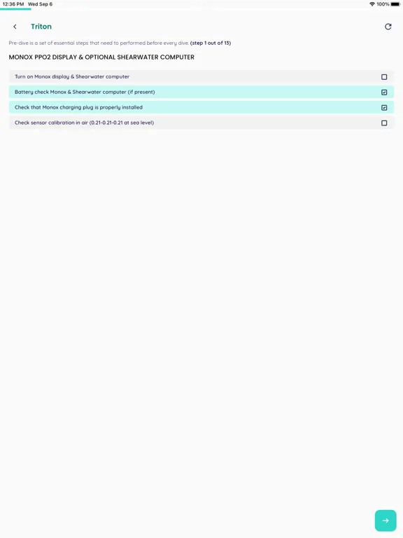 Screenshot di CCR Checklist iPad 