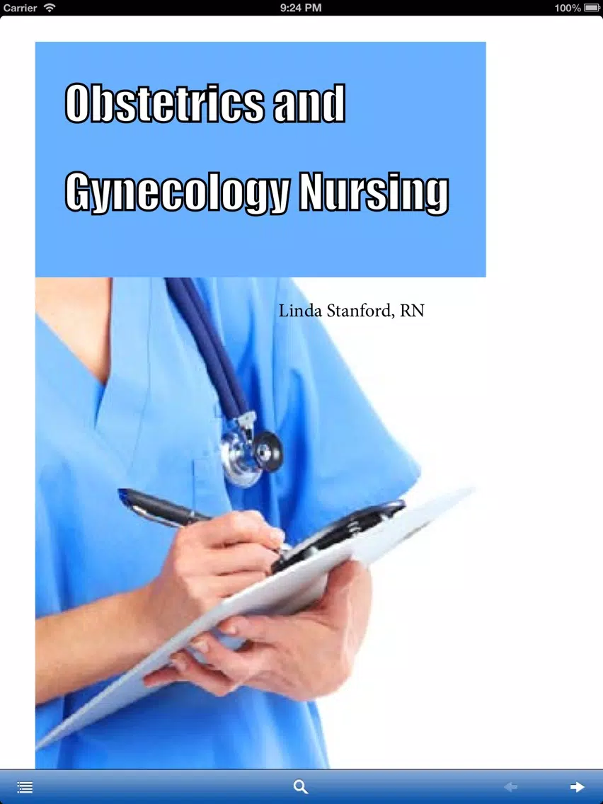 Tangkapan layar Obstetrics and Gynecology Nursing Manual iPad 