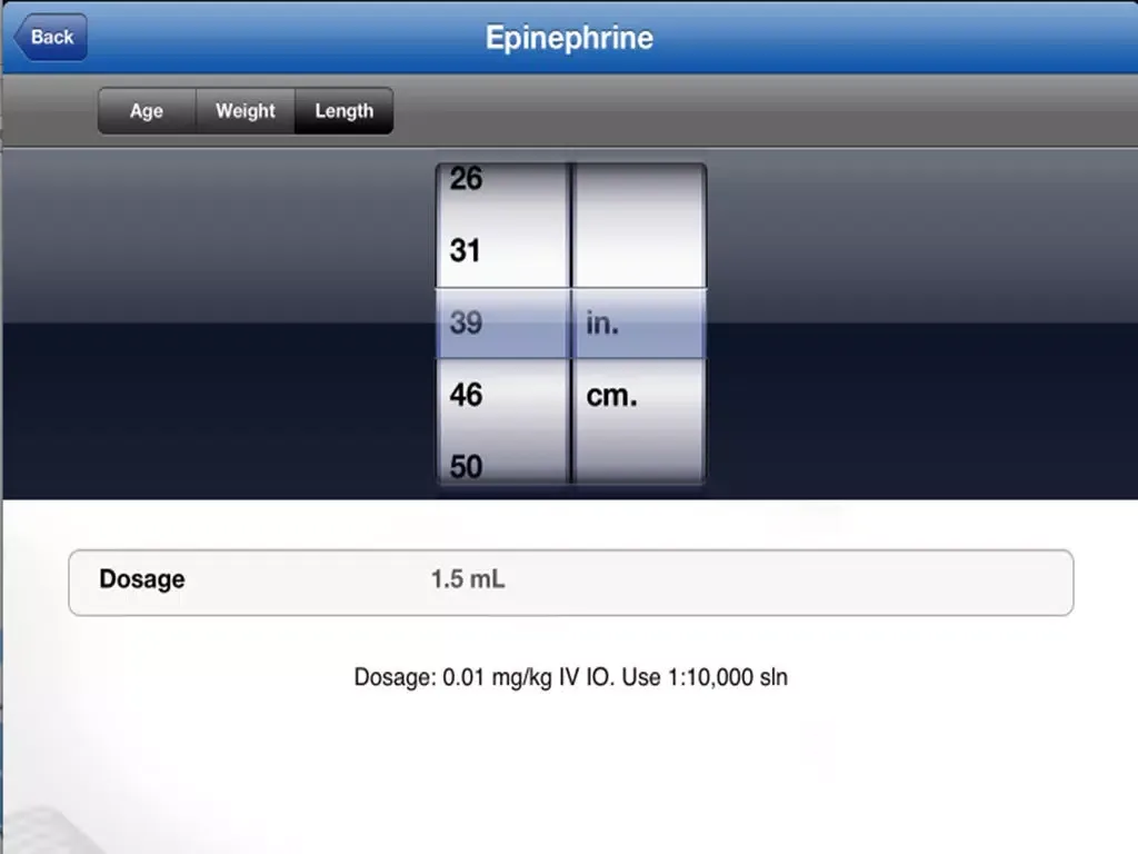 Zrzuty ekranu Pediatrics Manual iPad 