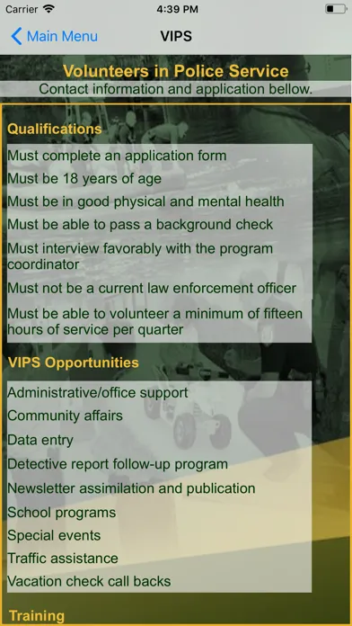 Capturas de tela do Clay County Sheriff's Office