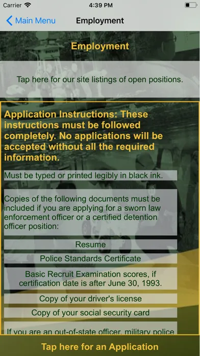 Capturas de tela do Clay County Sheriff's Office