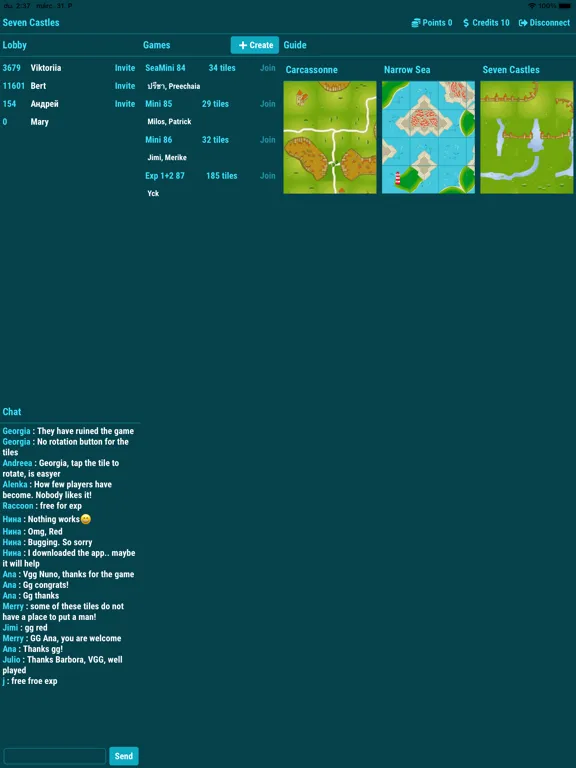 Capturas de tela do Seven Castles iPad 