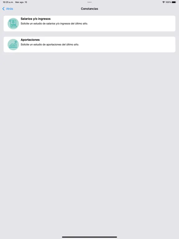 Ảnh chụp màn hình của CCSSmóvil iPad 