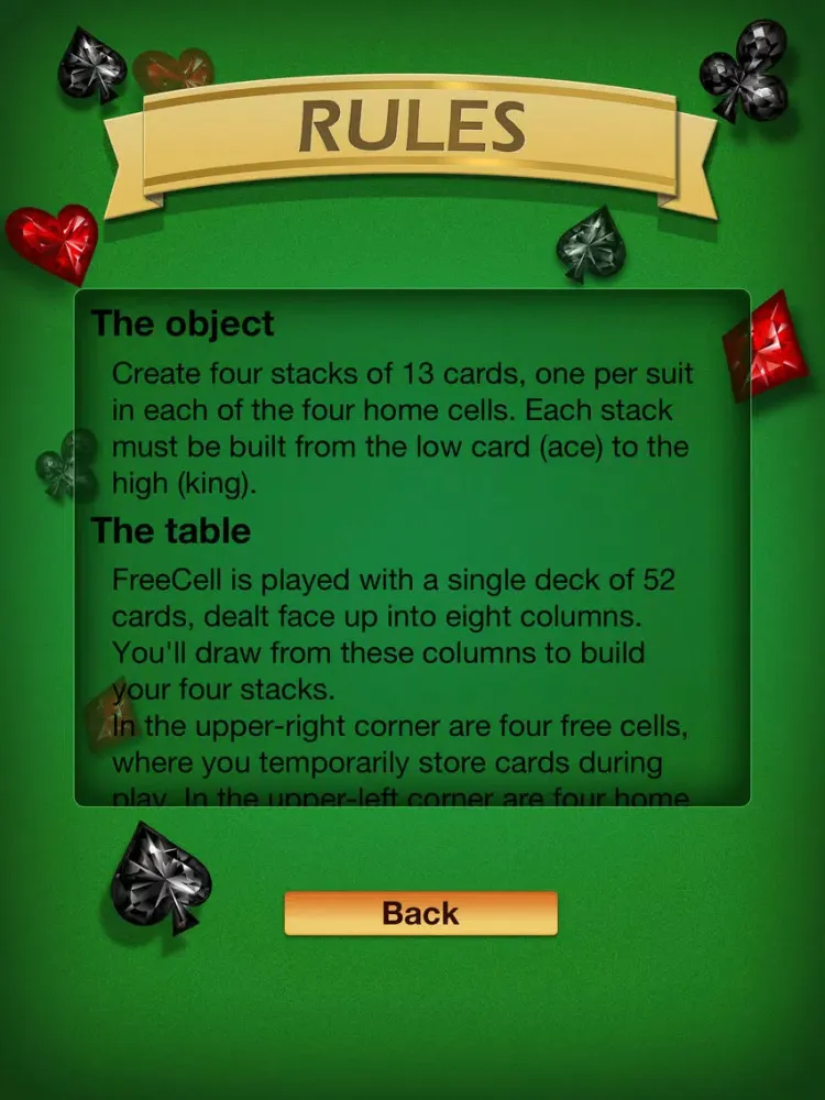 Happy FreeCell HD iPad  Ekran Görüntüleri