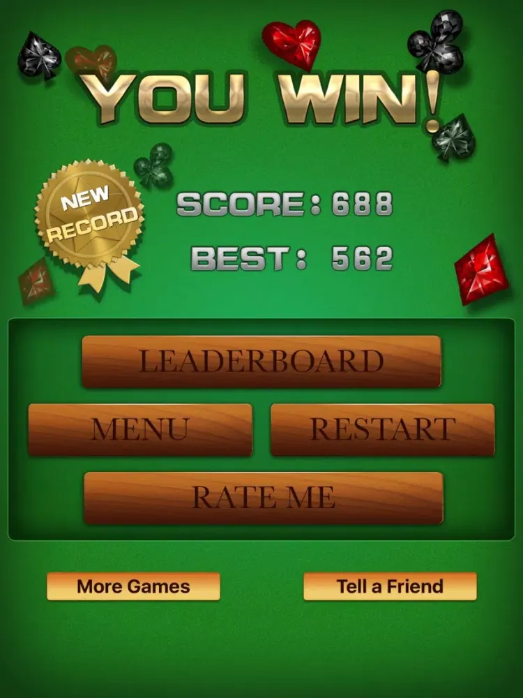 Tangkapan skrin Happy Solitaire HD iPad 