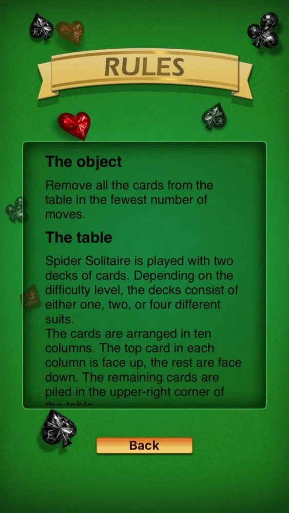 Ảnh chụp màn hình của Happy Spider Solitaire