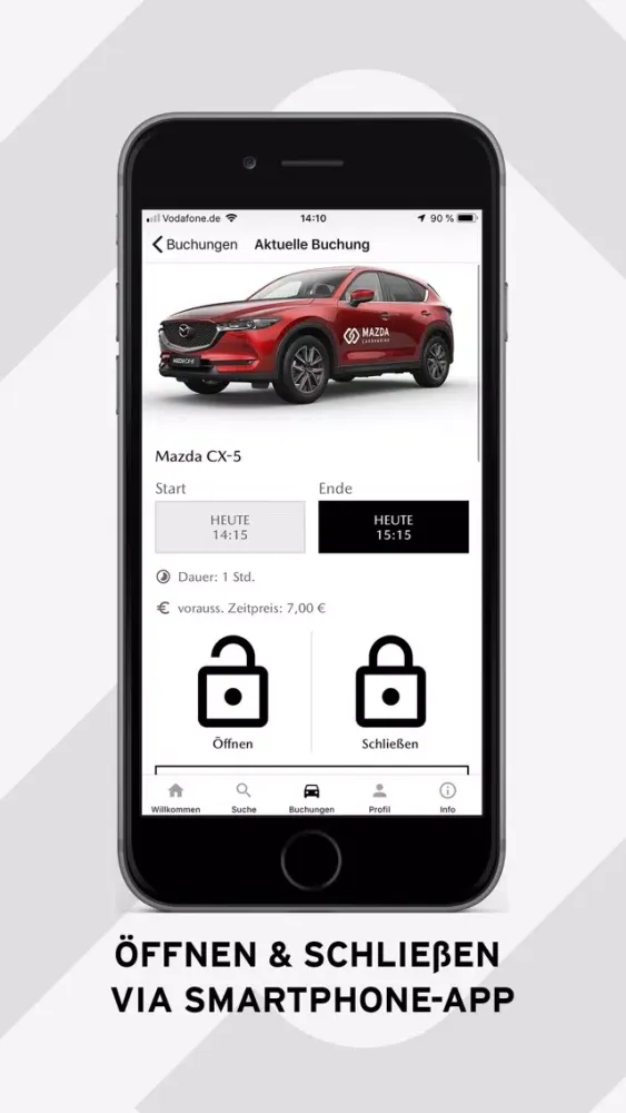 Mazda Carsharing Ekran Görüntüleri