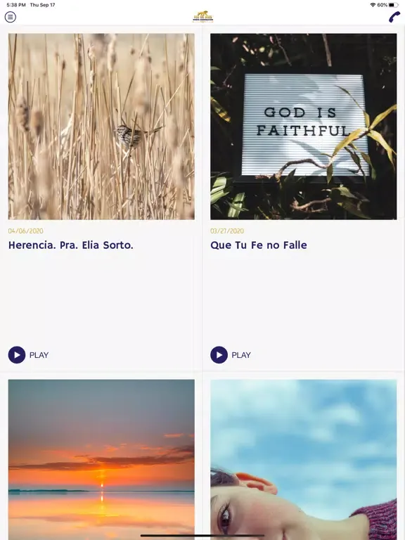 Tangkapan skrin Voz de Dios Nueva Generacion iPad 