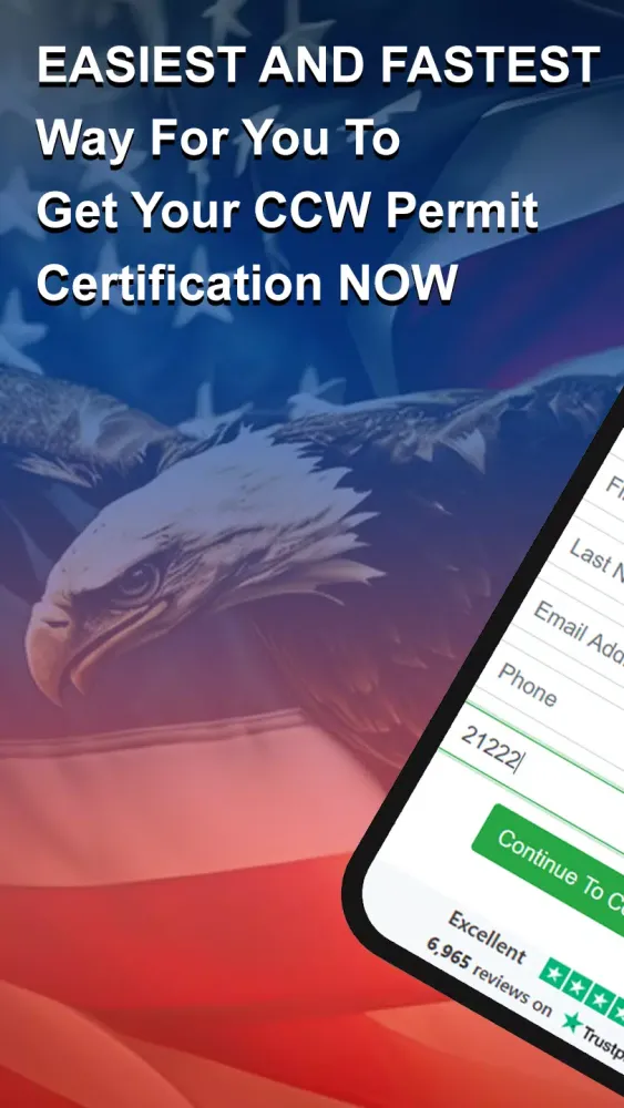 Capturas de tela do Concealed Carry Permit CCW App