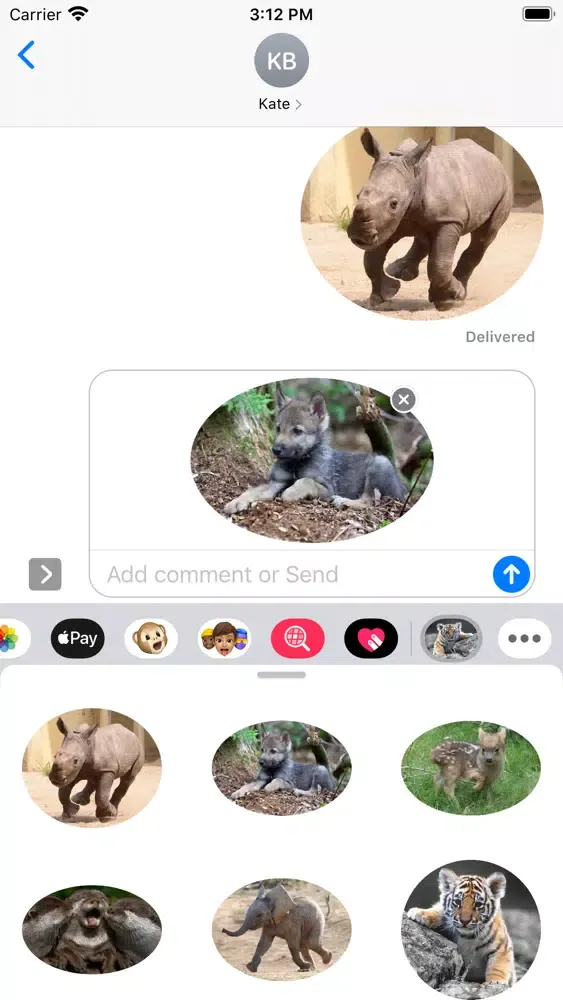 Zrzuty ekranu Amazing Animals Stickers Pack