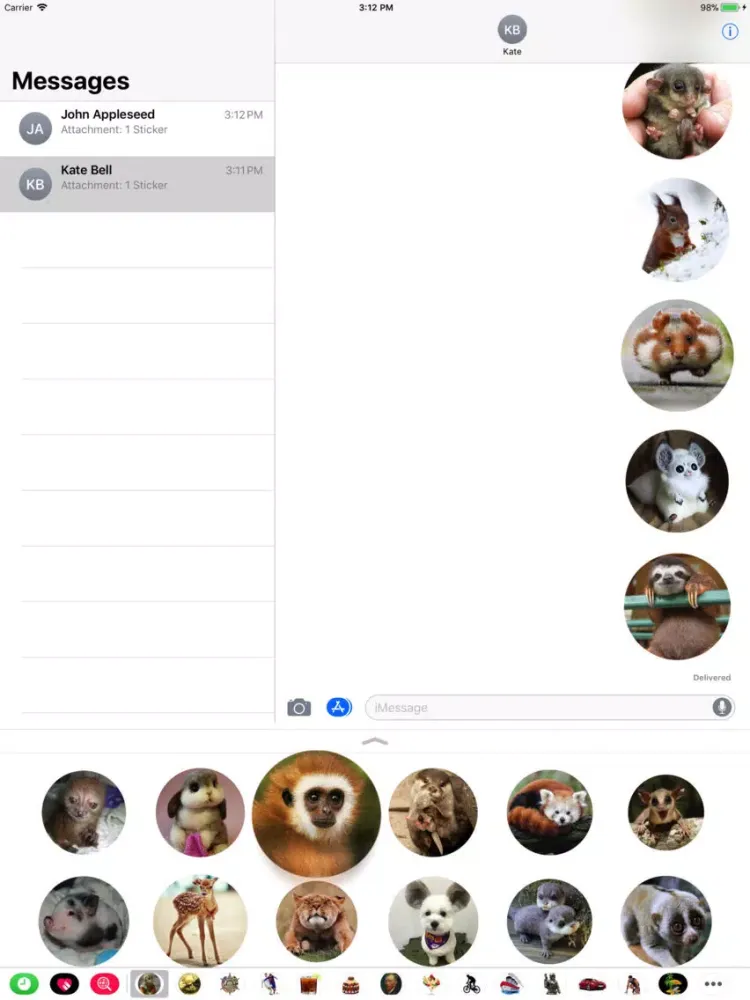 Amazing Zoo Sticker iPad  স্ক্রিনশট