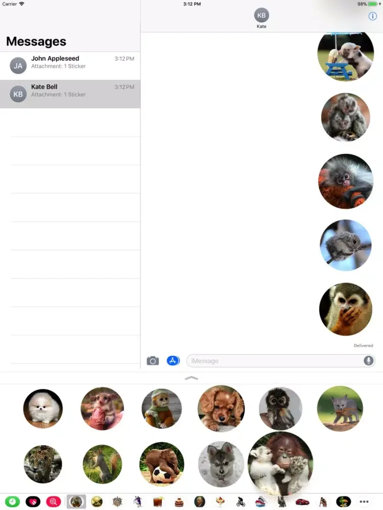Amazing Zoo Sticker iPad  স্ক্রিনশট