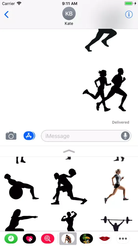 Body Building Set Stickers應用截圖