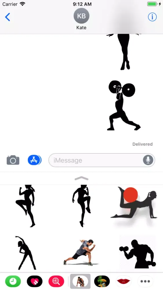 Body Building Set Stickers應用截圖