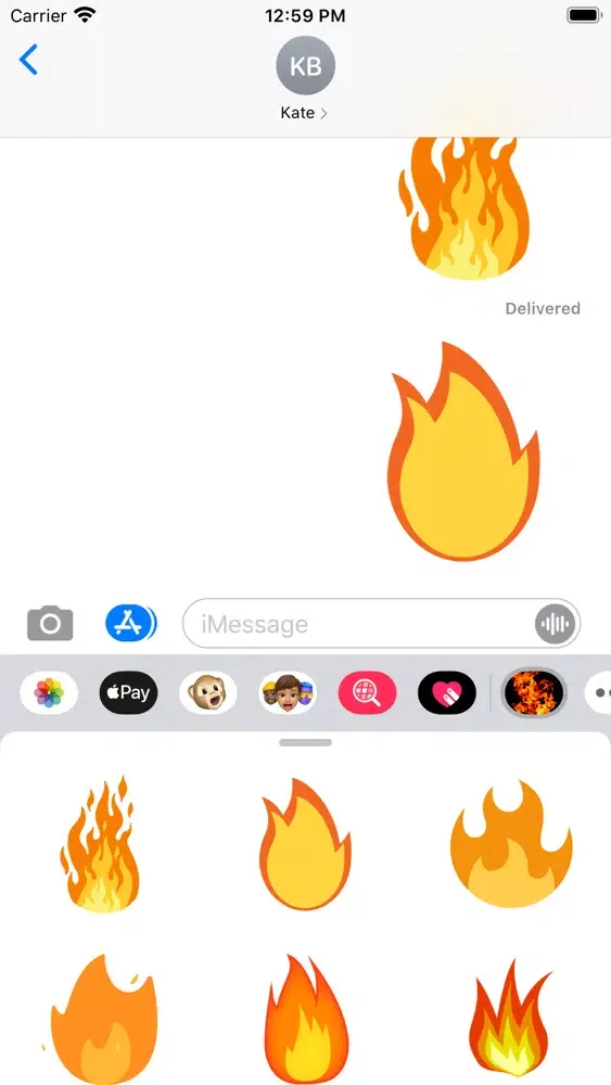 Fire Stickers 스크린샷