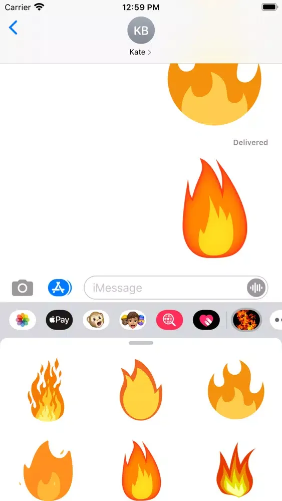 Fire Stickers 스크린샷