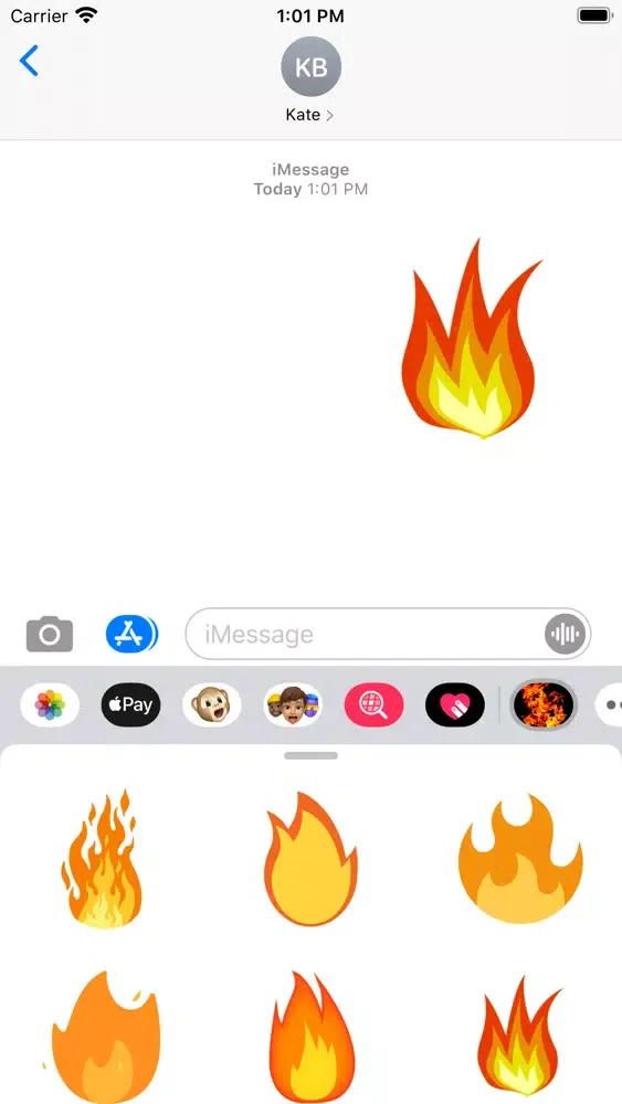 Fire Stickers 스크린샷