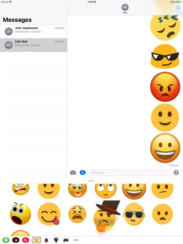 Ảnh chụp màn hình của Impressive Stickers iPad 