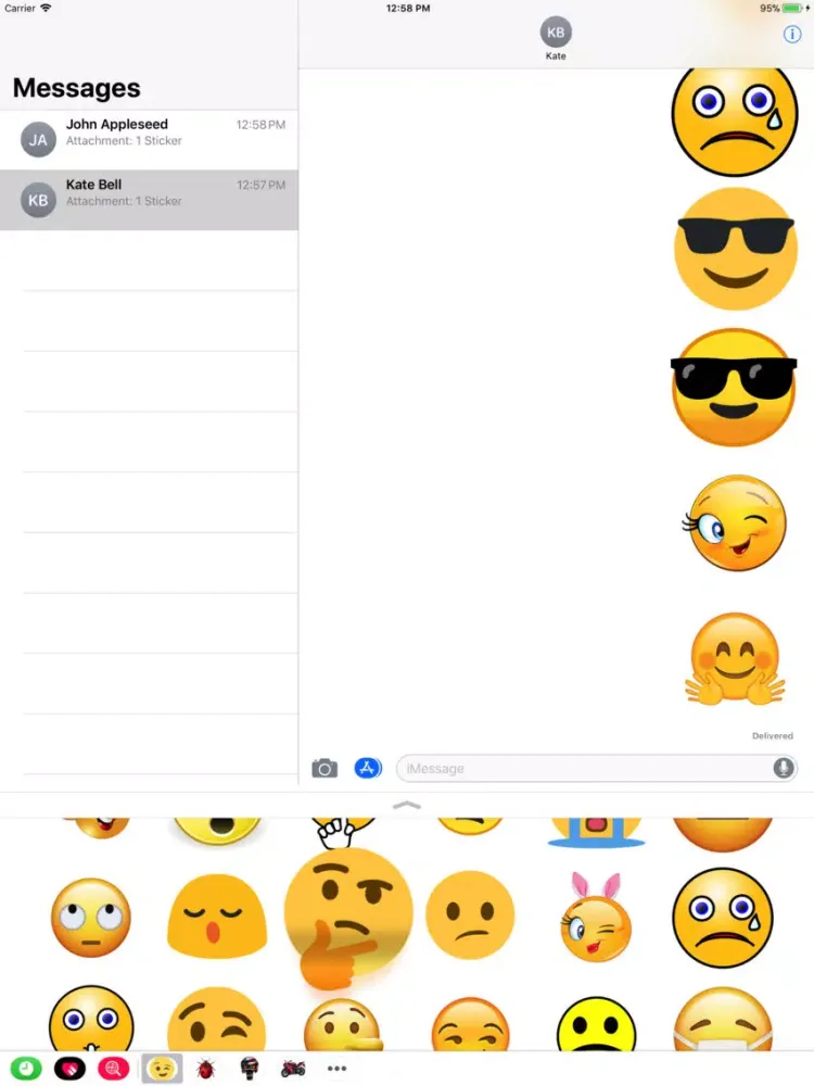 Ảnh chụp màn hình của Impressive Stickers iPad 