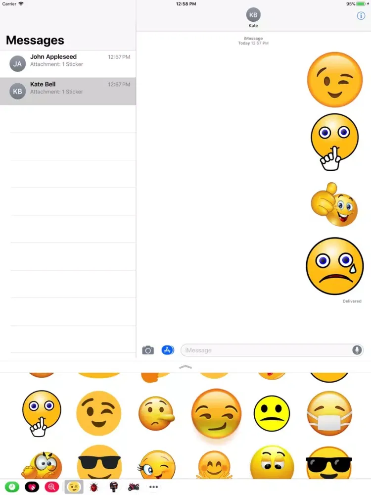 Ảnh chụp màn hình của Impressive Stickers iPad 