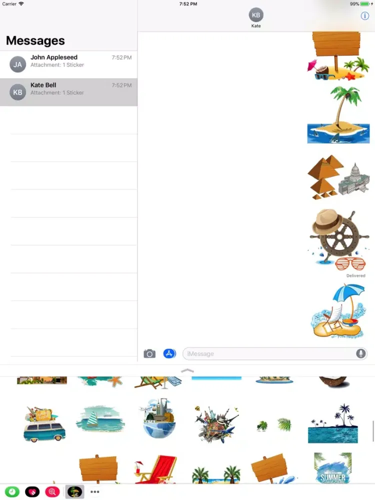 ภาพหน้าจอของ Stickers For Holiday iPad 