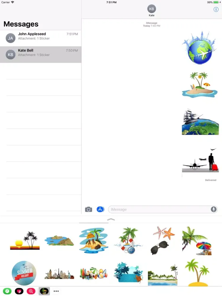 ภาพหน้าจอของ Stickers For Holiday iPad 
