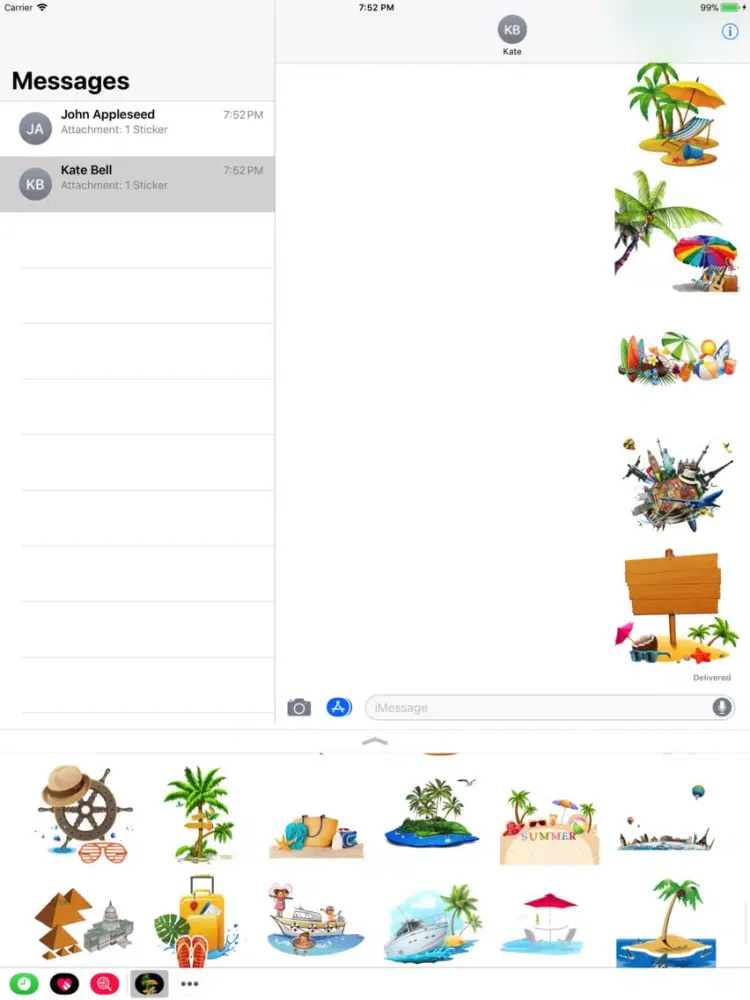 ภาพหน้าจอของ Stickers For Holiday iPad 