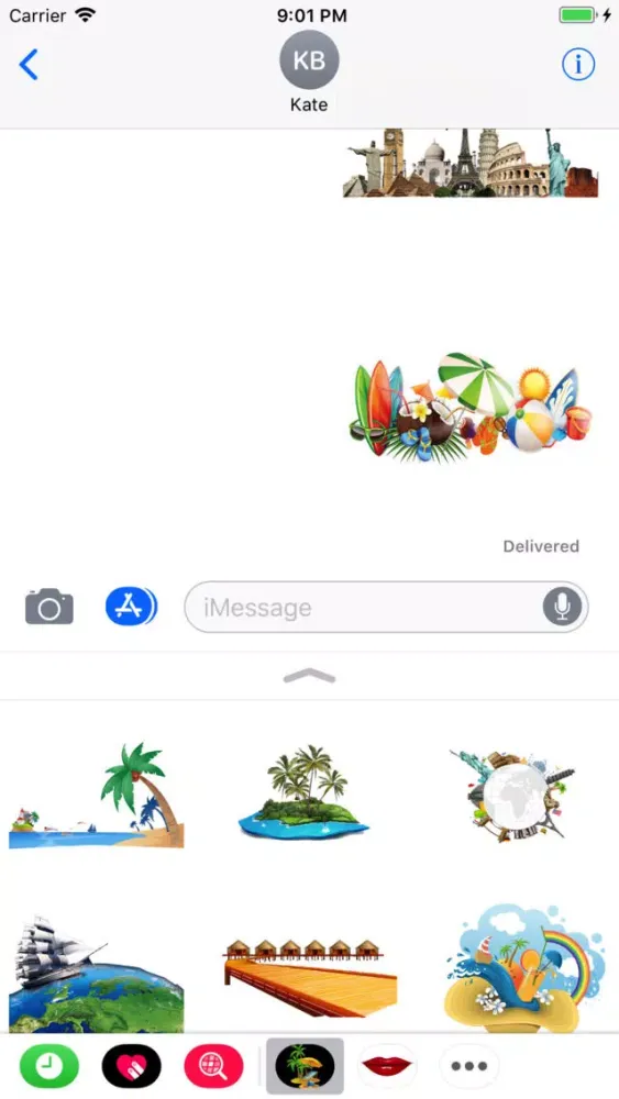 ภาพหน้าจอของ Stickers For Holiday