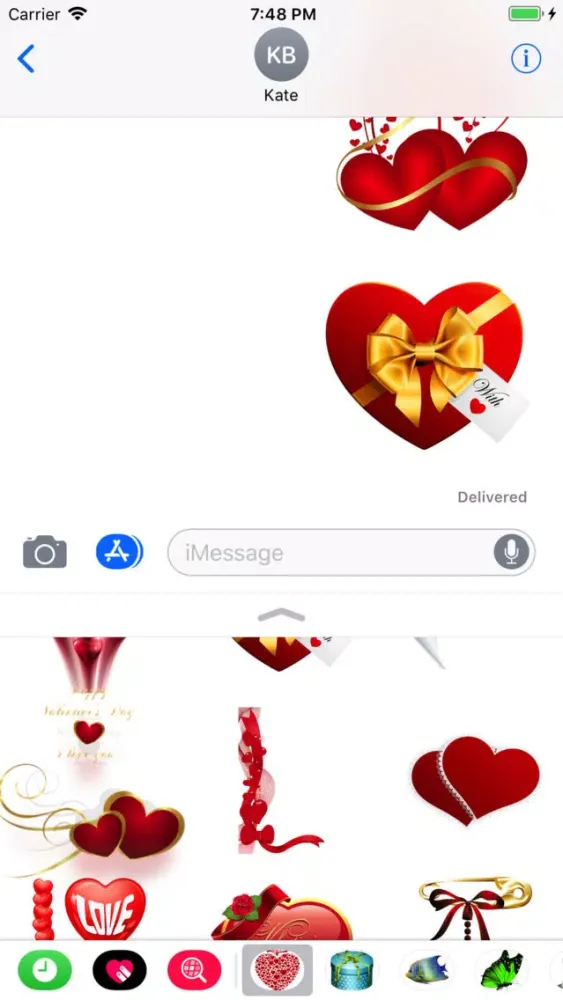 Capturas de tela do Stickers For Valentains Day