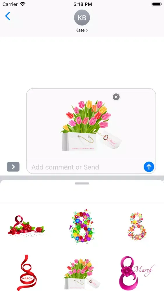 Tangkapan skrin Women's day stickers HD