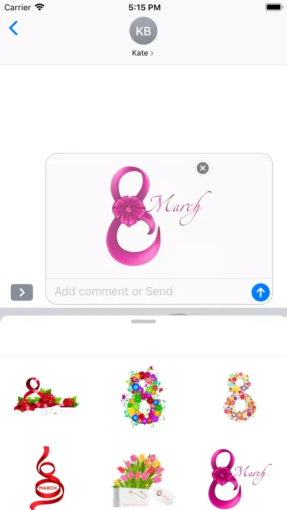 Tangkapan skrin Women's day stickers HD